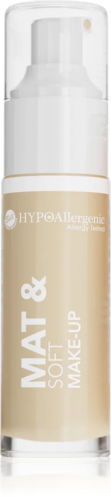 Bell HYPOallergenic Mat&Soft - Легкое матирующее тональное средство, 30 мл, оттенок 04 Golden Beige