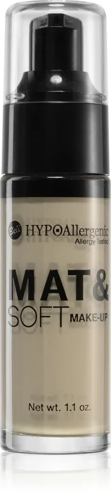 Bell HYPOallergenic Mat&Soft - Легкое матирующее тональное средство, 30 мл, оттенок 01 Light Beige