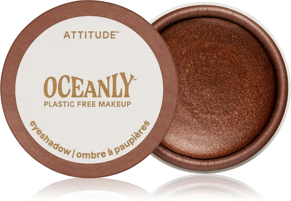 Attitude Oceanly Plastic Free Makeup - Тушь для ресниц с кремовой текстурой и блестками, 5 мл, оттенок Cinnamon Stick