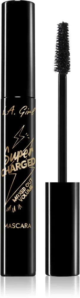 L.A. Girl Cosmetics Super Charged - Тушь для ресниц, увеличивающая объем, 12 мл, оттенок Black