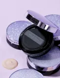 Mizon Vegan Collagen Cushion SPF38 PA++ - Долговременный тональный фонд в губке с высокой защитой от УФ-лучей, 2 г, оттенок #23 Natural Sand Beige — фото 4