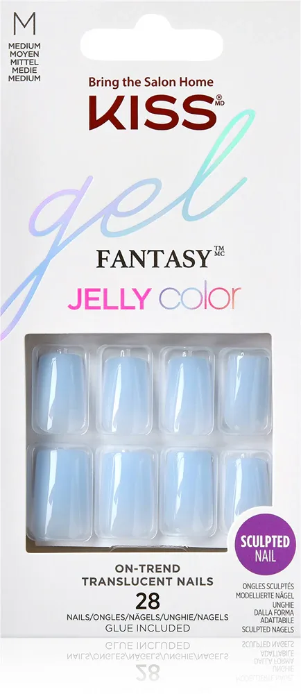 KISS Gel Fantasy Jelly Color - искусственные ногти, 28 шт