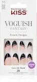 Ногти накладные KISS Voguish Fantasy Magnifique с эффектом гелевого маникюра, с клеем, 28 шт — фото 1