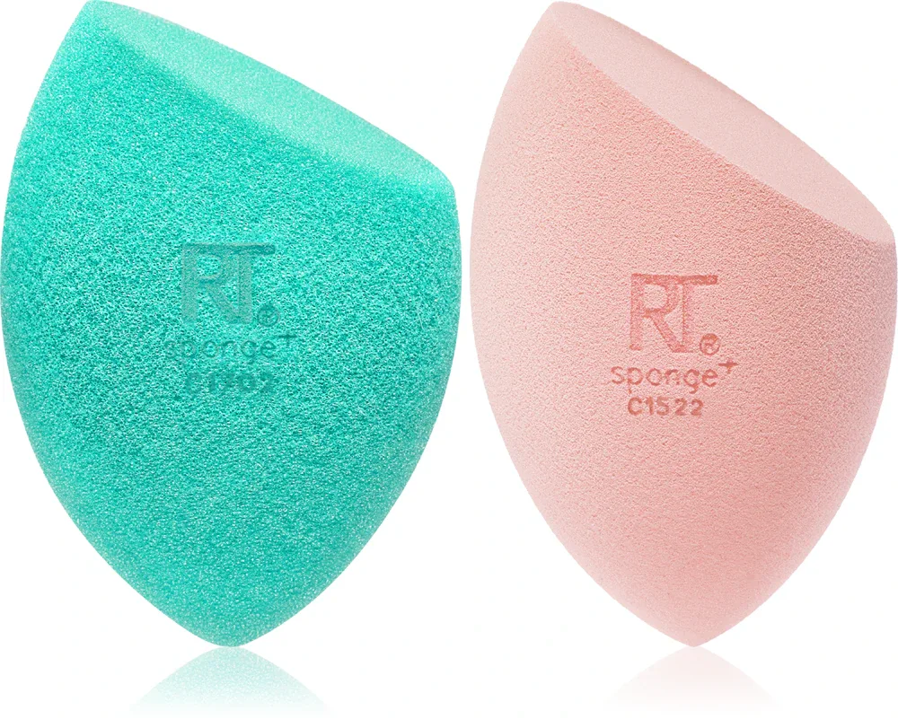Real Techniques Miracle Mattifying Sponge Duo - Кисть для нанесения тонального крема, 2 шт