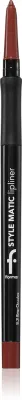 flormar Style Matic Lipliner - Матовый водостойкий карандаш для губ, 0.35 г, оттенок 21 BITTER CHOCOLATE