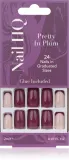 Накладные ногти Nail HQ Square квадратной формы, 24 шт Pretty In Plum — фото 1