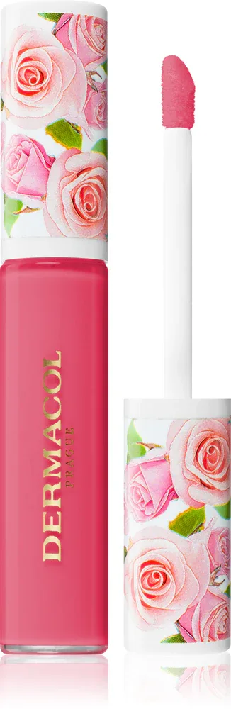 Dermacol Imperial Rose - Блеск для губ с розовым ароматом, 7.5 мл, оттенок 01
