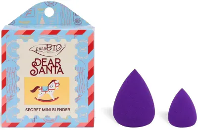 puroBIO Cosmetics Dear Santa SECRET - Кисть для макияжа, 2 штуки в упаковке для подарка, 2 шт