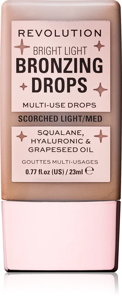 Makeup Revolution Bright Light Bronzing Drops - Бронзатор в жидкой форме, 23 мл