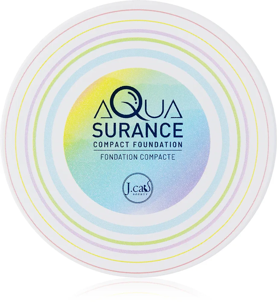 J.Cat Beauty Aquasurance - Компактное пудровое тональное среднее до сильного покрытия, 9 г, оттенок 106 Honey