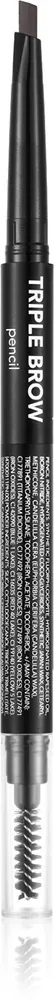 flormar Triple Brow Pencil - Карандаш для бровей 3 в 1, 0.75 г, оттенок 001 Brunette