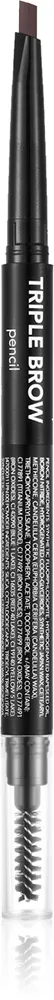 flormar Triple Brow Pencil - Карандаш для бровей 3 в 1, 0.75 г, оттенок 002 Auburn
