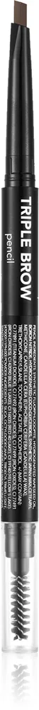 flormar Triple Brow Pencil - Карандаш для бровей 3 в 1, 0.75 г, оттенок 003 Coffee