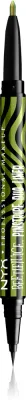 NYX Professional Makeup Beetlejuice Pinstripe Duo Liner - Подводка для глаз 2 в 1, 0.5 мл
