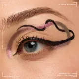 NYX Professional Makeup Beetlejuice Pinstripe Duo Liner - Подводка для глаз 2 в 1, 0.5 мл, оттенок 01 Pink Chrome — фото 4