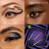 NYX Professional Makeup Beetlejuice Pinstripe Duo Liner - Подводка для глаз 2 в 1, 0.5 мл, оттенок 01 Pink Chrome — фото 5