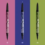 NYX Professional Makeup Beetlejuice Pinstripe Duo Liner - Подводка для глаз 2 в 1, 0.5 мл, оттенок 02 Purple Chrome — фото 3