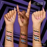 NYX Professional Makeup Beetlejuice Pinstripe Duo Liner - Подводка для глаз 2 в 1, 0.5 мл, оттенок 03 Green Chrome — фото 6