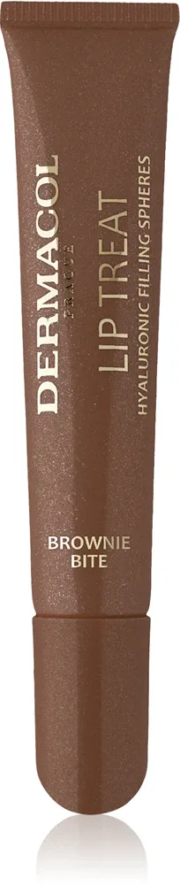 Dermacol Lip Treat - Увлажняющий блеск для губ, 10 мл, оттенок 13 Brownie Bite