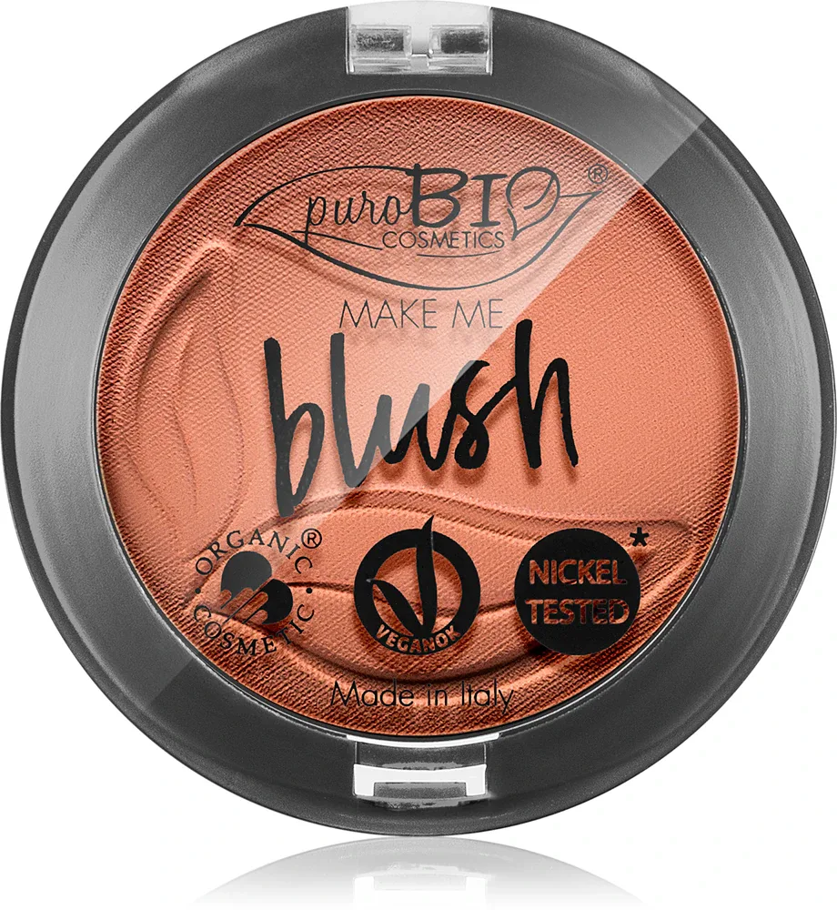 puroBIO Cosmetics Long-lasting Blush - Долговременная румяна для щек, 5.2 г, оттенок 02 Matte Coral Pink