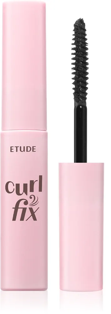 ETUDE Curl Fix Mascara Mini - Водостойкая тушь для ресниц, придающая объем и изогнутость, 4 г, оттенок 02 Brown