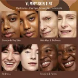 Danessa Myricks Beauty Yummy Skin Serum Skin Tint - Увлажняющая основа с эффектом выравнивания, 45 мл, оттенок 1.5 - Fair with Cool Undertones — фото 5