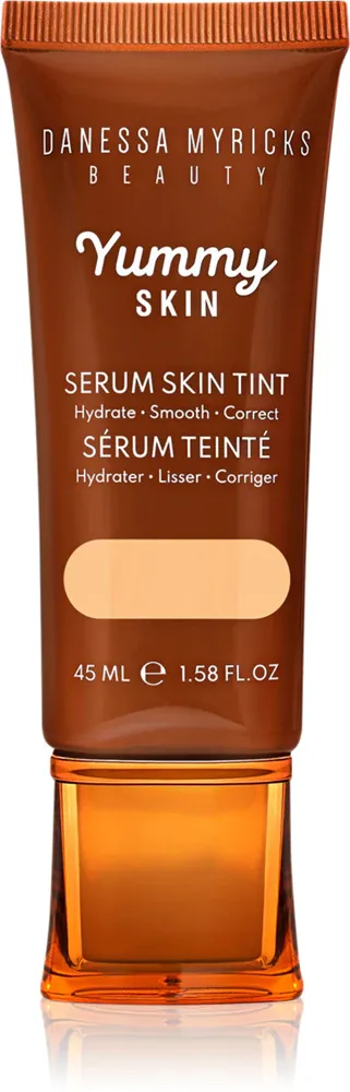 Danessa Myricks Beauty Yummy Skin Serum Skin Tint - Увлажняющая основа с эффектом выравнивания, 45 мл, оттенок 2 - Fair Skin With Neutral Undertones