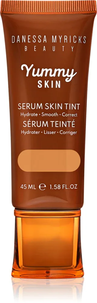 Danessa Myricks Beauty Yummy Skin Serum Skin Tint - Увлажняющая основа с эффектом выравнивания, 45 мл, оттенок 6 - Medium Skin With Neutral Undertones