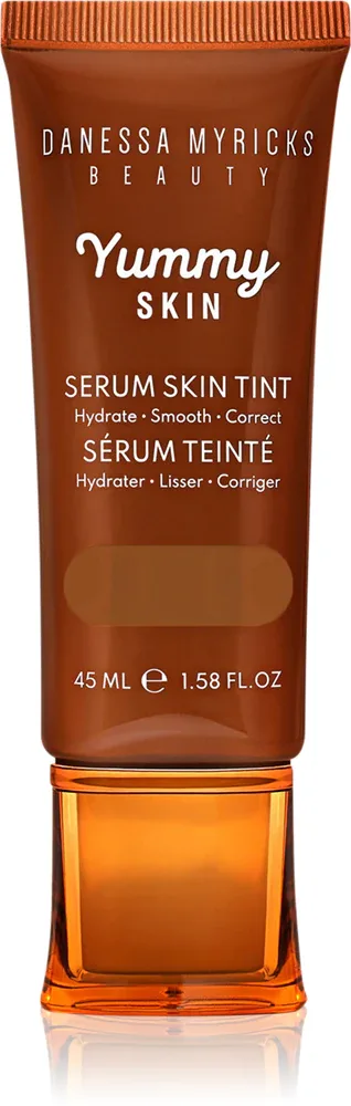Danessa Myricks Beauty Yummy Skin Serum Skin Tint - Увлажняющая основа с эффектом выравнивания, 45 мл, оттенок 13 - Dark Skin with Warm Golden Undertones