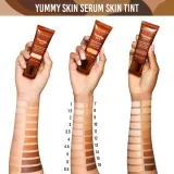 Danessa Myricks Beauty Yummy Skin Serum Skin Tint - Увлажняющая основа с эффектом выравнивания, 45 мл, оттенок 15 - Deep with Neutral Undertones — фото 7