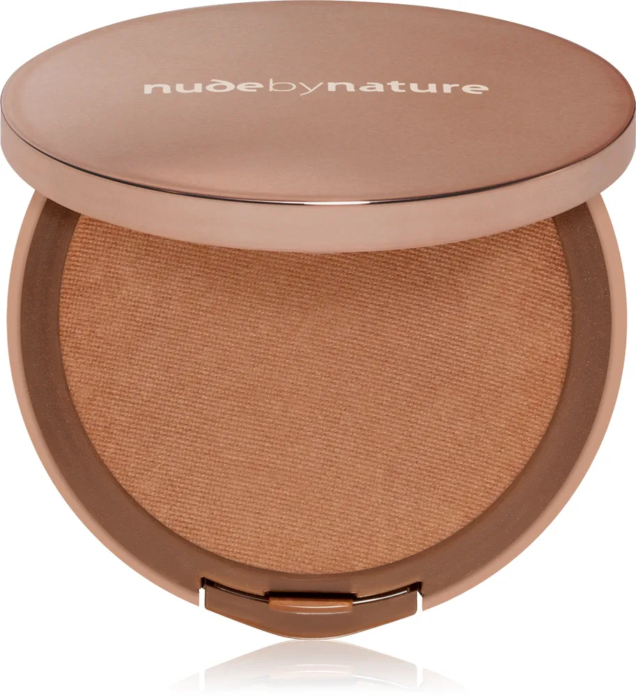Nude by Nature Flawless Pressed Powder Foundation - Компактный порошковый тональный фонд, 10 г, оттенок N6 Olive