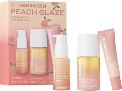 OLEHENRIKSEN Peach Glaze Plumping Trio - Набор для ухода за кожей лица