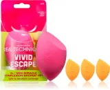 Real Techniques Vivid Escape Complexion Perfection Sponge set - Кисть для макияжа, 4 шт — фото 1