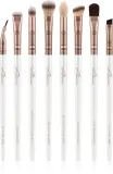 Luvia Cosmetics Prime Vegan All Eye Want - Набор кистей для глаз Pearl White, 9 шт — фото 1