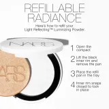 NARS Light Reflecting Powder Luminizer - Розовый хайлайтер для лица, 6 г, оттенок TOTAL ECLIPSE — фото 8