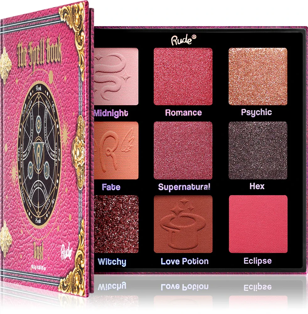 Rude Cosmetics The Spell Book - Палетка теней для век: палетка теней для век, 10.8 г, оттенок Lust