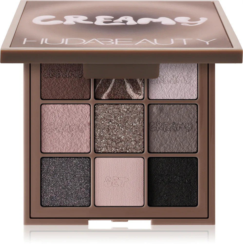 Huda Beauty Creamy Obsessions Eyeshadow Palette - Палетка теней для век: палетка теней для век, 8.22 г, оттенок Greige