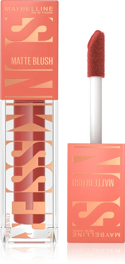MAYBELLINE NEW YORK Sunkisser Matte - Румяна в жидкой форме с матовым покрытием, 4.7 мл, оттенок 39 Coastal Crush