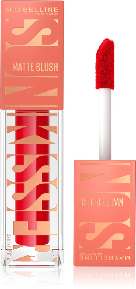 MAYBELLINE NEW YORK Sunkisser Matte - Румяна в жидкой форме с матовым покрытием, 4.7 мл, оттенок 36 Spicy Red