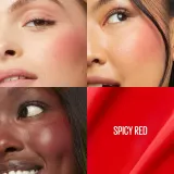 MAYBELLINE NEW YORK Sunkisser Matte - Румяна в жидкой форме с матовым покрытием, 4.7 мл, оттенок 36 Spicy Red — фото 3