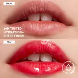 3INA The Color Lip Oil - Блеск для губ: олейк навилжающий до уст, 4 мл, оттенок 244 - Classic rich red, sheer — фото 4
