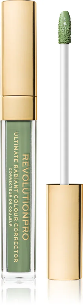 Revolution PRO Ultimate Radiant Colour Corrector - Корректор для лица, осветляющий для кожи с несовершенствами, 4.5 мл, оттенок Green