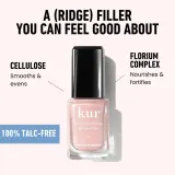 Базовое покрытие для ногтей LONDONTOWN Kur Tinted Fortifying Ridge Filler укрепляющее, с оттенком, 12 мл, оттенок Petal Pink — фото 4