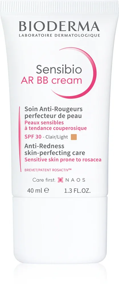 Bioderma Sensibio AR BB Cream - Крем ВВ SPF 30, 40 мл, оттенок Light