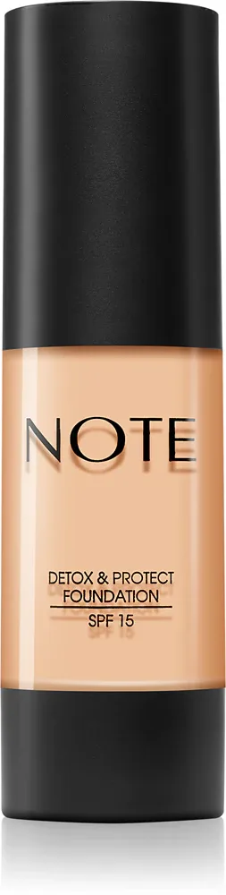 Note Cosmetique Detox & Protect - Тональная основа с матовым финишем SPF 15, 30 мл, оттенок 01 Beige