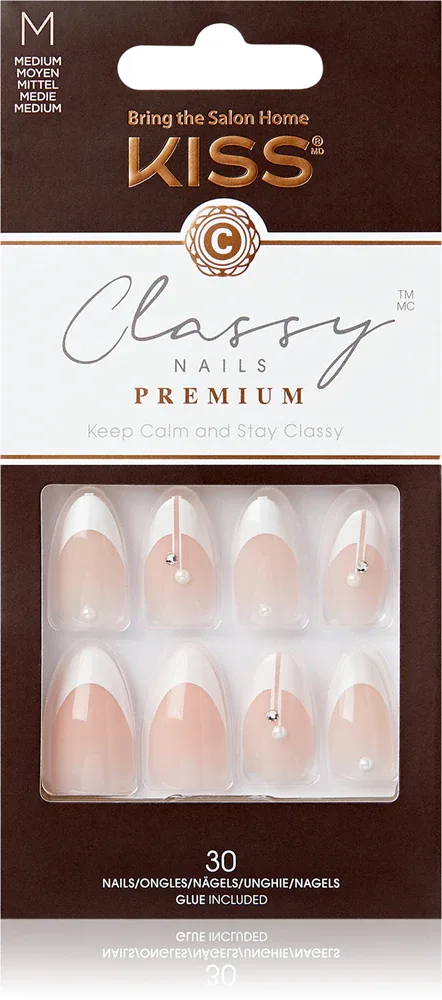 KISS Classy Nails Premium - искусственные ногти Highlights, 30 шт