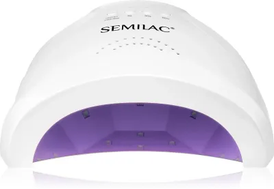 УФ-лампа Semilac UV LED Lamp 48/24W для маникюра, с тремя режимами отверждения, 1 шт