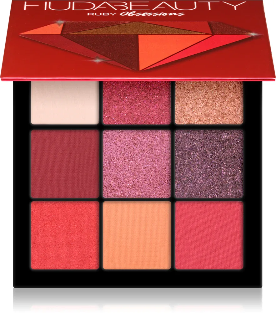 Huda Beauty Ruby Obsessions - Палетка теней для век: палетка теней для век, 8.4 г