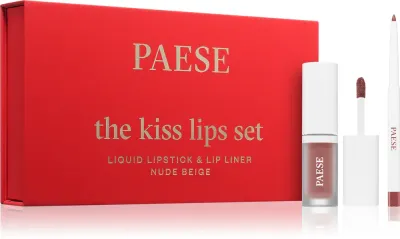 Paese The Kiss Lips Set - Подарочный набор оттенка 01 Нюдовый Бежевый