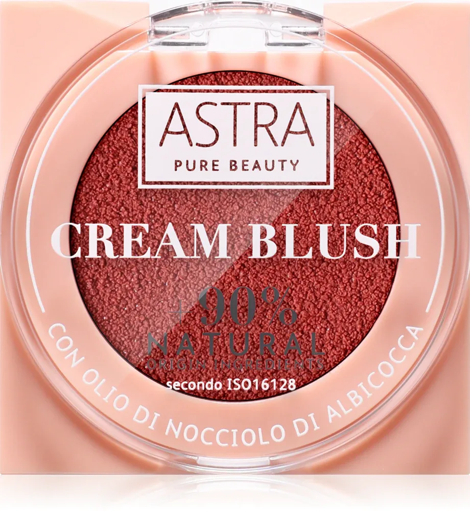 Astra Make-up Pure Beauty Cream Blush - Румяна для щек в креме, 2.8 г, оттенок 02 Canyon